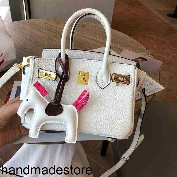 Platinum Bag Handbag Designer 2024 Spring and Summer Fashion High Texture Leather Lychee Pattern Mini Fashion Handheld Messenger Women