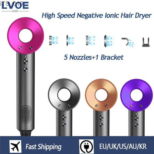 Secadores de cabelo de alta velocidade iônico secador de cabelo profissional constante anion secador de cabelo elétrico casa poderosa ferramenta de cabelo multifuncional