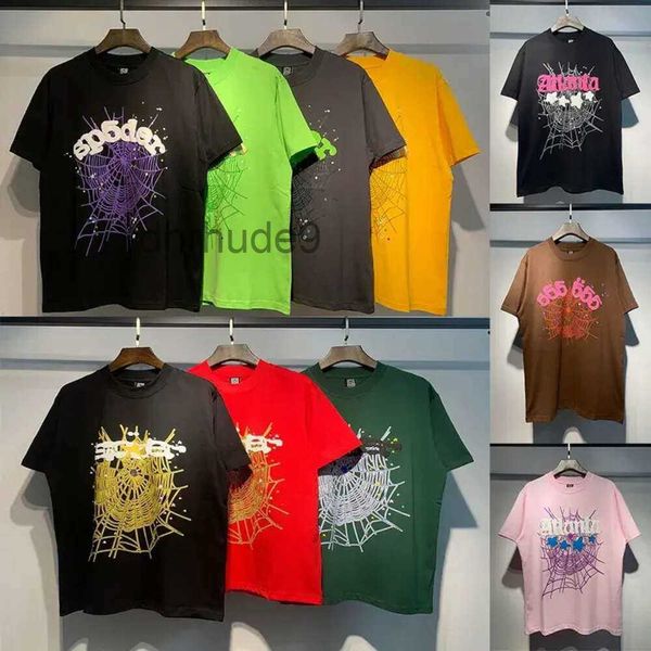 T-Shirts Spinne Damen Herren T-Shirts Designer Brief Rahmen Gedruckt Mode Frauen Sp5der T-Shirt Baumwolle Casual T-Shirts Kurzarm YDYY