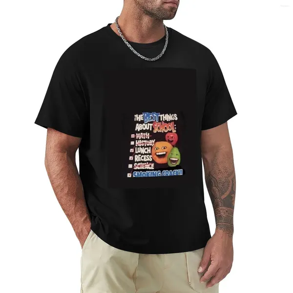 Polos masculinos irritantes coisas laranja sobre a escola camiseta gráfica camisetas engraçadas camisetas gráficas masculinas simples