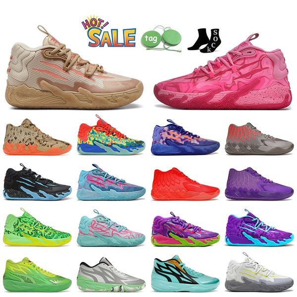 Vendita all'ingrosso Lamelos MB.03 02 Scarpe da pallacanestro Wings 01 of One Donna Uomo Lamelo Ball Shoes GutterMelo Chino Hills Rick Morty Supernova Rosa Verde Sneakers Scarpe da ginnastica