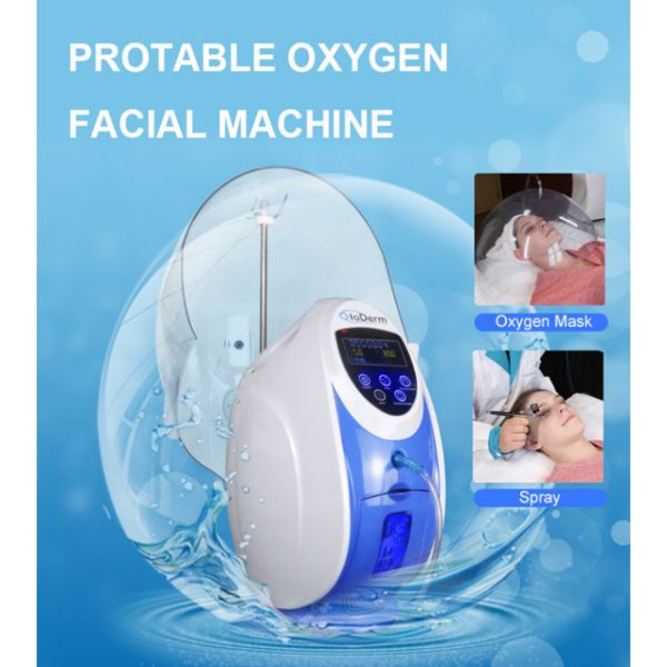 O2toDerm Microdermoabrasão Coréia Oxigênio Jet Peel Face Therapy Máscara Facial Máquina Derma Anion Generato Jett clareamento da pele equipamento de beleza366