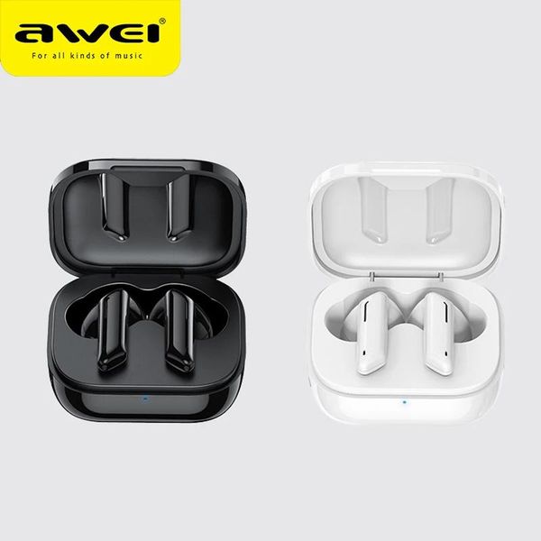 Kopfhörer AWEI T36 TWS kabelloser Kopfhörer Bluetooth-Kopfhörer Sport-Headset Musik Mini-In-Ear-Ohrhörer mit Mikrofon Freisprecheinrichtung Touch