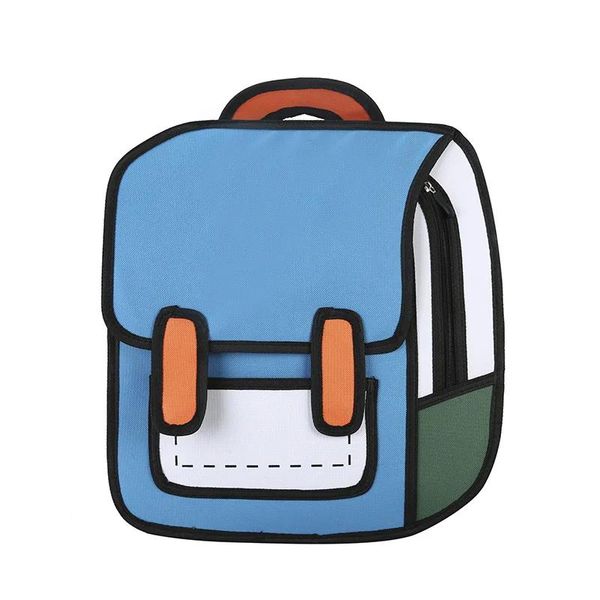 Çantalar yeni sırt çantası okul çantaları kızlar 2d öğrenciler sınıf kitapları omuz çantaları unisex yüksek kapasiteli kadın çantalar gündelik moda renk bloğu