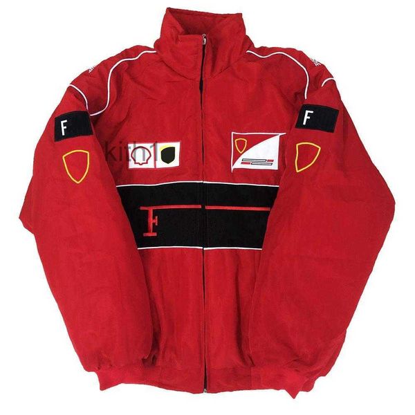 Гоночный костюм F1 в стиле ретро, осеннее и зимнее пальто, хлопковая куртка с полной вышивкой, униформа команды, зимняя хлопковая куртка jack247j 45ZD