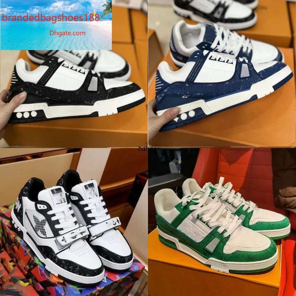 Designer-Schuhe Sneaker lässig für Herren Laufschuhe Trainer Outdoor-Trainer Schuh hochwertiges Plateau Kalbsleder Leder Abloh OveH