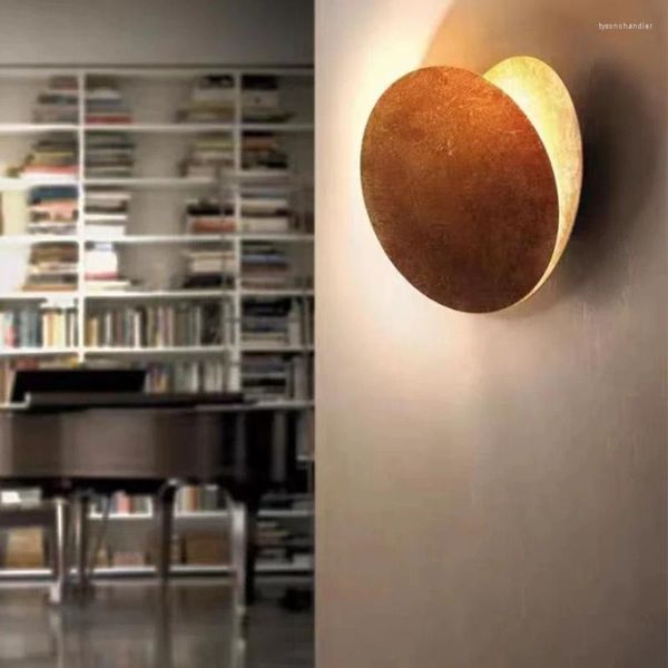 Lampade da parete Eclipse Led Sconce Lights Per corridoio Camera da letto Soggiorno Decorazione corridoio Illuminazione moderna Ruota Lampada interna Home El