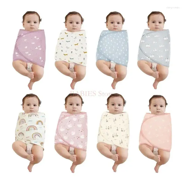 Coperte C9GB Sacco nanna per bebè Coperta in cotone regolabile Anti salto ricevente per neonato nato