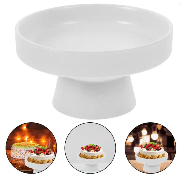 Set di stoviglie Vassoio Zen per frutta per bancone da cucina Ciotole che servono tazze in ceramica di porcellana con piedi essiccati Decor