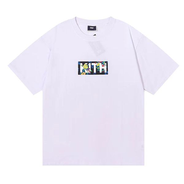 Kith Tshirt Mens Designer Tee Treino para homens T-shirt de camisetas Tubes de dimensionamento 100%algodão de algodão de manga curta US ZZ52