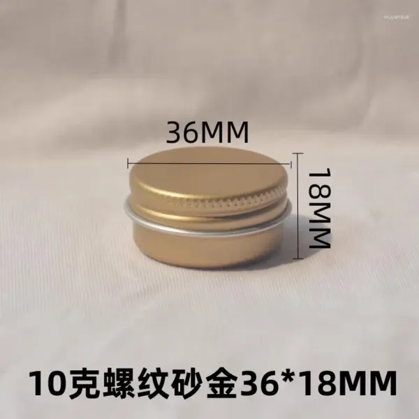 Depolama Şişeleri 10G Alüminyum Teneke Kavan Krem Tırnak Mum Kozmetik Konteyner Yeniden Doldurulabilir Çay Metal Kutu Kavanozlar Toptan