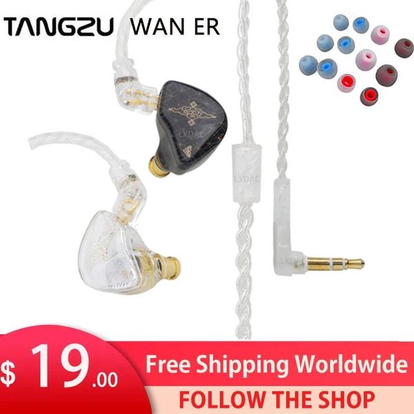 Наушники Tangzu WAN ER SG, 2022, новые 10 мм, наушники с динамическим драйвером, IEM, металлическая композитная диафрагма, N52, магнит 0,78, 2 контакта, Angeldac