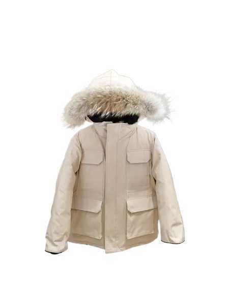 Designer canadense crianças para baixo jaqueta casaco inverno crianças gansos sólidos grosso quente luxuoso pano com pele com capuz parkas bebê ao ar livre 9dz0w