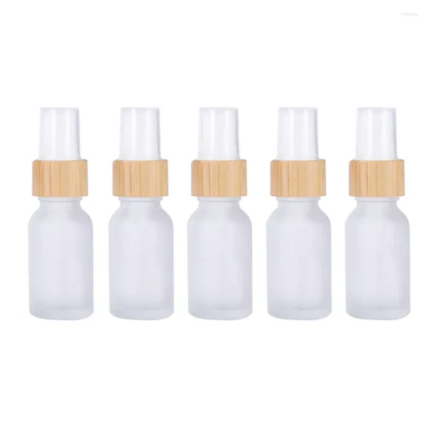 Garrafas de armazenamento 5pcs atomizadores de perfume spray de viagem recarregável 15ml