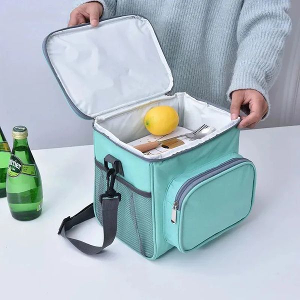 Водонепроницаемая сумка для пикника, термоизолированная коробка для завтрака, сумка-холодильник, портативный рюкзак, сумка для бенто, школьные сумки для хранения еды 240118