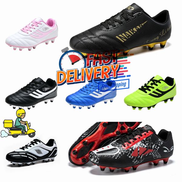 Heißer Verkauf Herren Damen Fußballschuhe Fußballschuhe grün schwarz Trainingsschuhe Sport Fußballstollen Anti-Rutsch-Schuhe Phantomschuhe