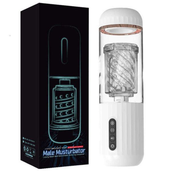 massageador brinquedo sexual massageador automático completo sucção masculino masturbador vagina impulso rotativo voz vibração boquete máquina suporte orgasmo brinquedos