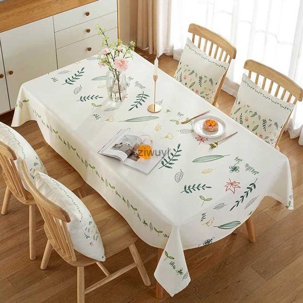 Tischdecke, nordische Tischdecke, Stoffkunst, kleiner frischer pastoraler Stil, wasserdicht und ölbeständig, Teetisch-Tischdecke, rechteckige Decke