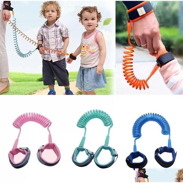 Zaini a tracolla per bambini 15M Cinghia anti smarrimento per bambini Fuori casa Polsino di sicurezza per bambini Imbracatura per bambini Bracciale al guinzaglio Bambino che cammina Dh3Vw