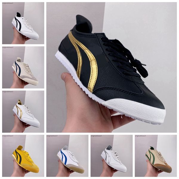 scarpe da uomo di design di alta qualità scarpe tigre messico 66 sneakers Donna Uomo Designer Scarpe di tela Nero Bianco Blu Rosso Giallo Beige Scarpe da ginnastica basse taglia 36-45