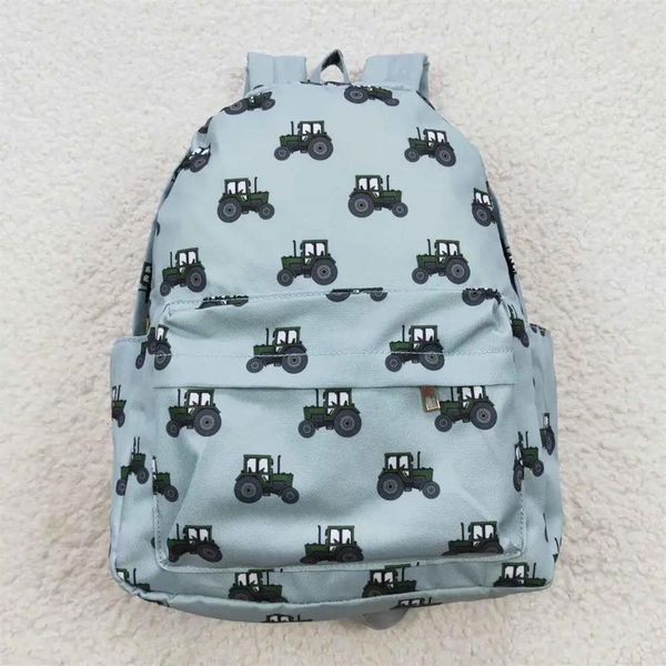 Taschen Großhandel Boutique Baby Kids Traktor Green Rucksack Kleinkind Outdoor Tragbare Kinder Kinder Schule Boutique Tasche