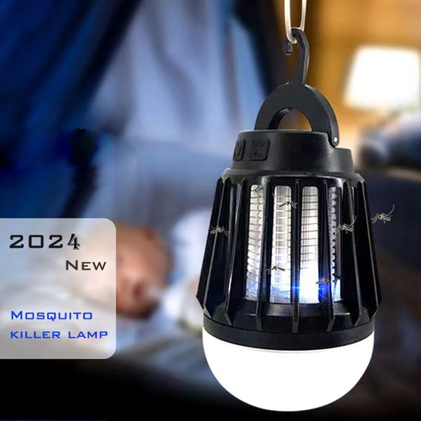 Ao ar livre à prova dwaterproof água mosquito lâmpada de acampamento luz multi-função silencioso repelente livre de radiação carregamento led lanternas portáteis