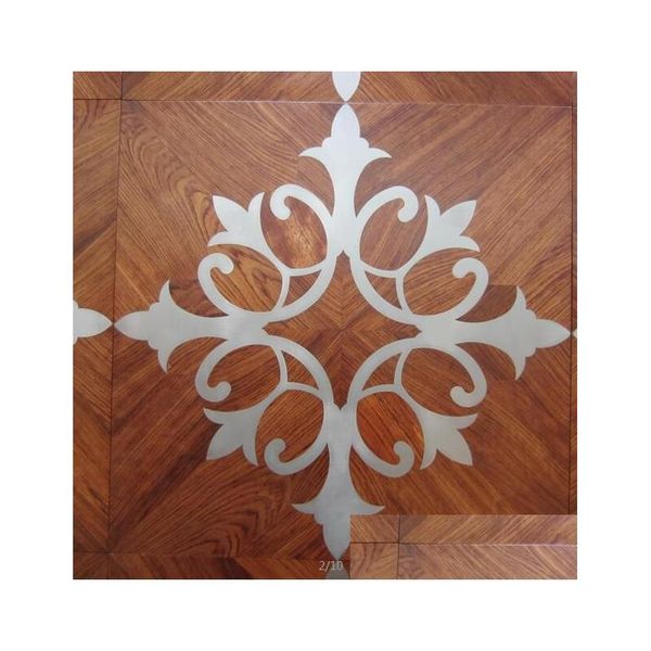 Pavimentazione In Rame Pavimento In Legno Mosaico Combinazione High-End Design Personalizzato Casa Giada Intarsiato Conchiglia Consegna Drop Home Garden Building Supp Dhccv