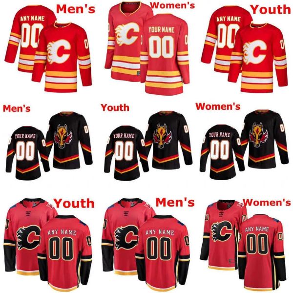 Hokey formaları Calgaryflames 13 Johnny Gaudreau 23 Sean Monahan 68 Jaromir Jagr