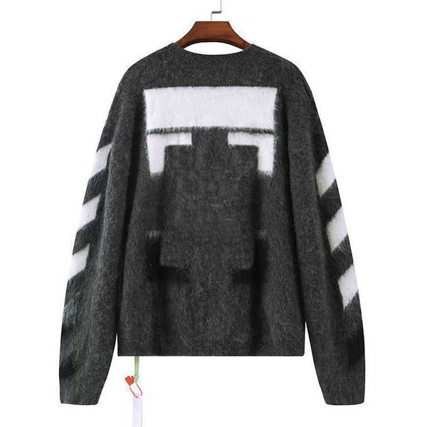 Mens Sweaters Tasarımcı Sweater Erkek Kadınlar Ok Ok Renk Gradyan Kıdemli Klasik Klasik Klasik Çok renkli Yuvarlak Yuvarlak Boyun Sonbahar Kış Sıcak Tutun Rahat Top0 Yüksek Nitelik
