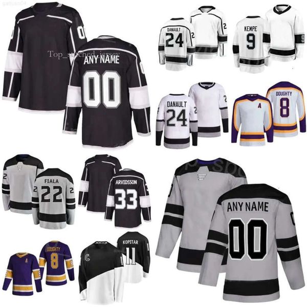 Hokey Jersey Los Arthur Kaliyev Angeles Vladislav Gavrikov Trevor Lewis Drew Doughty Quinton Byfield Matt Roy Andreas Englund Alex LaFerriere Kings Bjornfot 5309