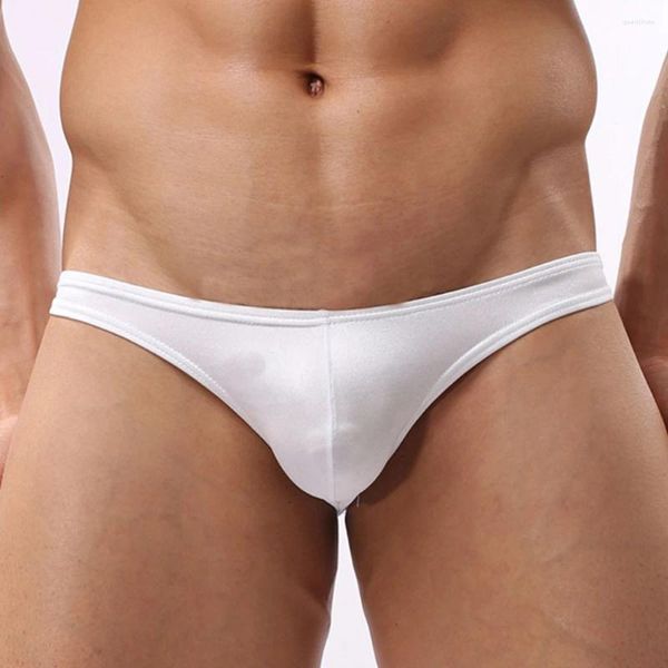 Cuecas cuecas Beiefs Thong Briefs Trunks Bikini G-String Ice Silk Jockstrap Mens Seamless