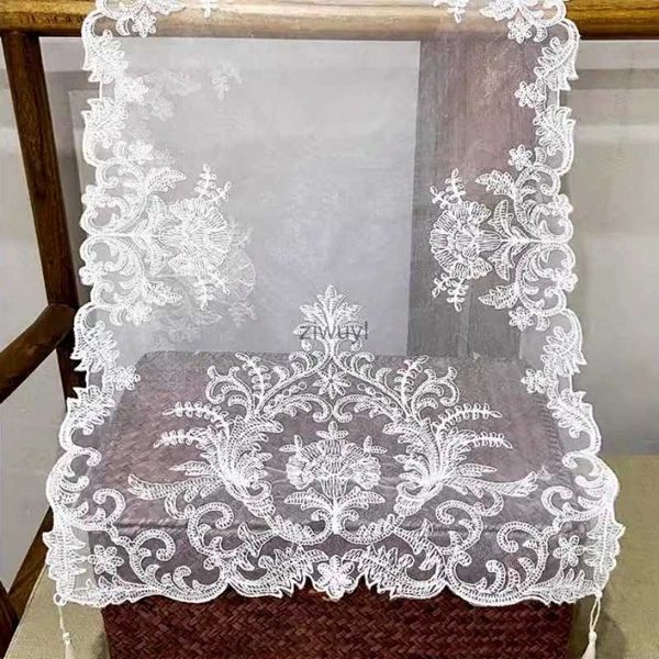 Toalha de mesa europeia malha bordada multi tamanho conjunto de toalha de mesa tv quarto armário de parede sofá braço capa decoração de casamento de natal