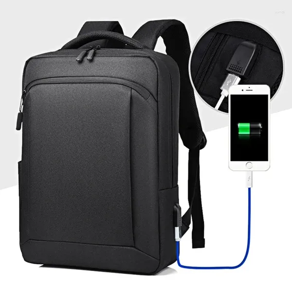 Mochilas escolares antirroubo, mochilas oxford de alta qualidade masculinas de 14 polegadas, mochila para laptop para viagens de negócios, casual, bolsa de carregamento usb