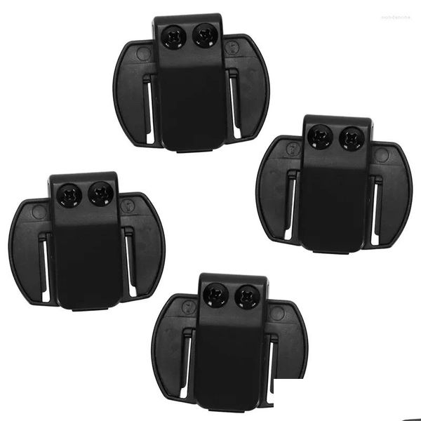 Capacetes de motocicleta 4 PCS Vnetphone V6 V4 V2-500C Intercom Acessórios Capacete Clipe Suporte de Montagem Headset Drop Delivery Automóveis M OTN9S