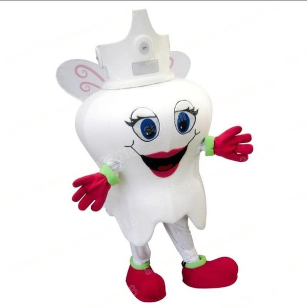 Avere un paio di guanti rossi dente costume della mascotte personaggio a tema dei cartoni animati Carnevale unisex Halloween Carnevale adulti festa di compleanno vestito operato per uomini donne