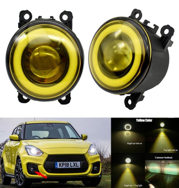 2PCS Auto LED Angel Eye Tagfahrlicht für Suzuki Swift Sport 2007 2015 2016 2017 2018 2019 2020 Nebel lichter H11 12V6878485