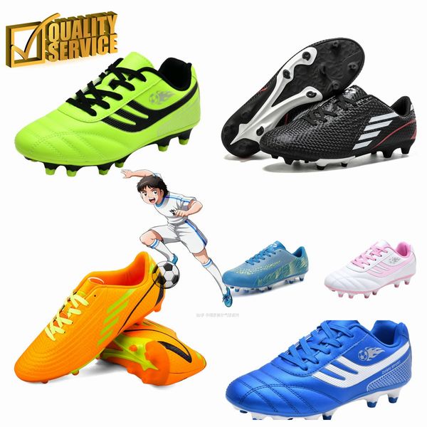 Verão novo ao ar livre fg quente sangue batalha sapatos esportivos masculinos sapatos de futebol ouro sol amarelo verde absorção de choque prego antiderrapante sapatos