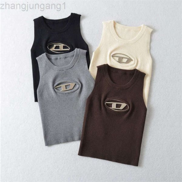 24SS Designer Disel Damen Ins Design Sense Slim Fit Tank Top Sexy Spicy Girl Strap 23 Frühjahr Neues Slim Fit Top Damen