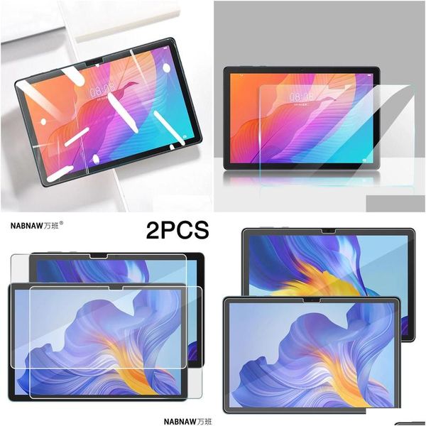 Tablet-PC-Displayschutzfolien, 2 Stück, HD, kratzfest, gehärtetes Glas, Sn-Schutz für Honor Pad X8 Agm3W09Hn 10,1 Zoll Lite 9,7 Drop Del Otnvt