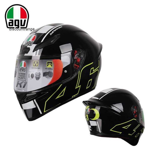 Capacete completo para motocicleta Agv k Capacete Agv K1 Novo Graffiti Agv Motocicleta Anti Drop Z8 Capacete completo Pista Capacete de corrida Red Ant Personalidade KONE