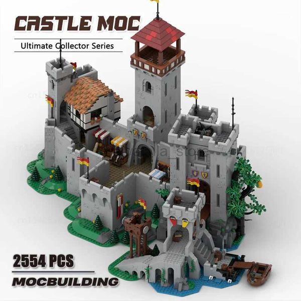 Blöcke MOC Bausteine Film Scence Mittelalterlicher Turm Burg Architektur DIY Montage Technologie Ziegel Sammlung Spielzeug Kinder Geschenk 240120