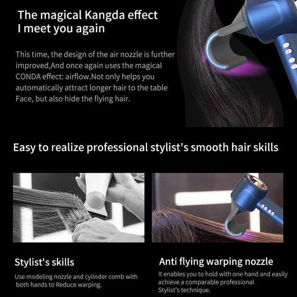 Ds VS Leafless Haartrockner Professioneller Föhn Negativ-Ionen-Haartrockner für Haushaltsgeräte mit Salon-Stil für Haare MIX LF