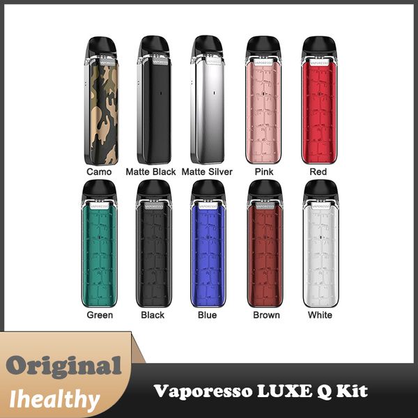 Vaporesso LUXE Q Kit 1000mAh bateria embutida com 2ml 0.8ohm1.2ohm mesh pods Sistema de enchimento superior