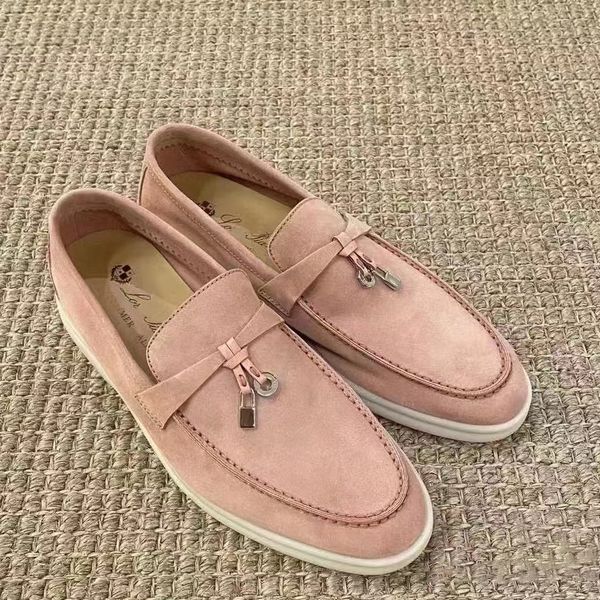 loro yaz yürüyüş ayakkabı takıları moccasins lüksler tasarımcı gündelik ayakkabı elbise ayakkabıları ofis kariyer düz loafer run deri piana bayan erkek moda açık yürüyüş spor ayakkabı