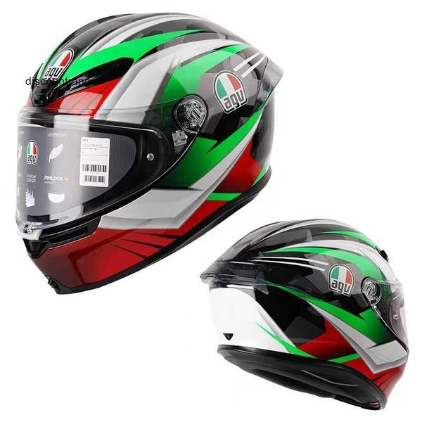 Casco moto integrale aperto Agv k Casco integrale K6s Four Seasons Casco da ciclismo per uomo e donna Casco da corsa con copertura integrale Antiappannamento Leggero W17X