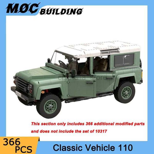 Bloklar moc yapı blokları klasik off-road araç modeli ünlü yüksek teknolojili yarış arabası diy yaratıcı montaj tuğla tuğlalar çocuk yetişkin hediyeleri 240120