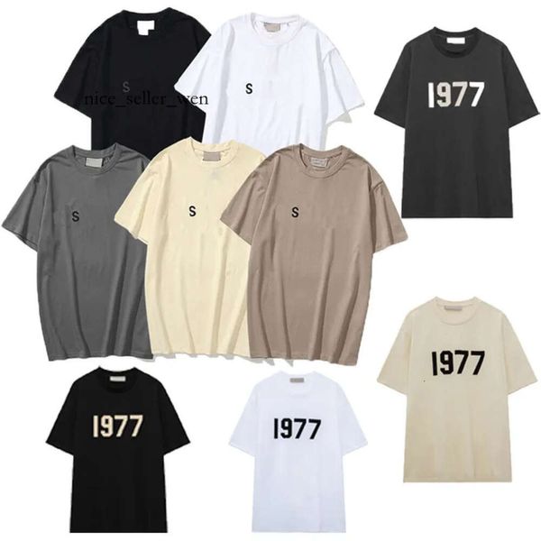 Roupas de desenhista Essentialtshirt Homens Camiseta Essencial Camiseta Cottons Tops Mulheres Roupas Casuais Verão Temporada Carta Moletom Unissex Alta Qualidade 191