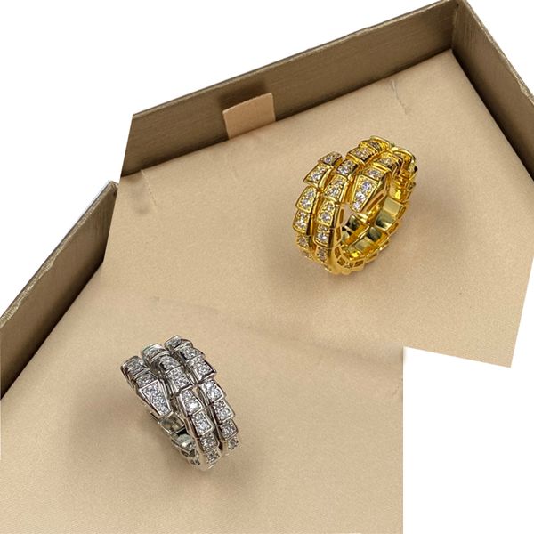 Anel wrapp de 3 cores anillos serpentii Anel atacado anel de corda geométrica anel banhado a ouro rosa 18K anéis de luxo para dia dos namorados anellos com pedra conjunto de presentes