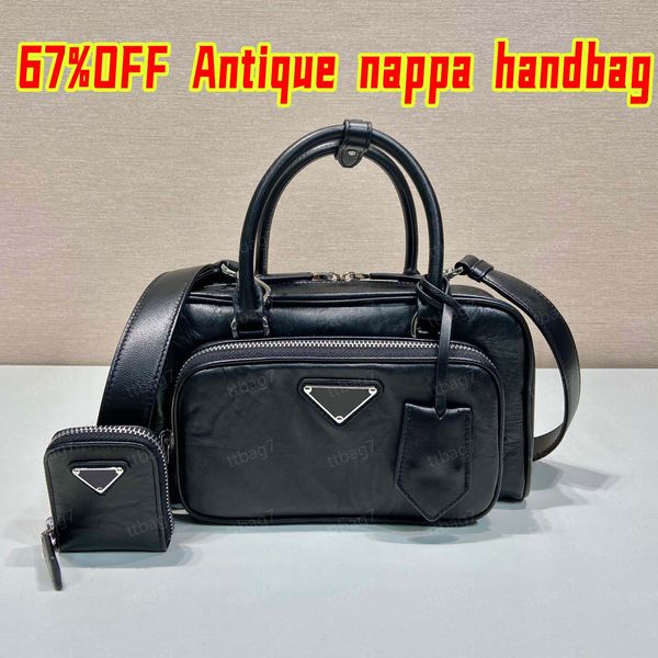 10A Qualidade Antique nappa couro multi-bolso bolsa de alça superior bolsa de ombro moda bolsa de ombro clássico luxo feminino masculino bolsa bolsa bolsa senhora