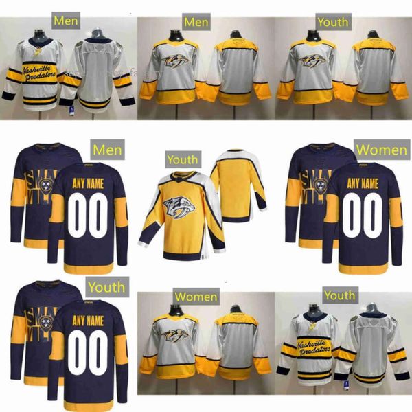 Nashville Hockey Predators Jerseys 90 Mark Borowiecki 45 Alexandre Carrier 14 Mattias Ekholm 57 Dante Fabbro 59 Roman Josi Jeremy Lauzon 3 9117 9893